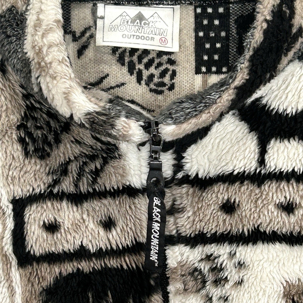 Men's Patterned Fleece Jacket - Picture 8 of 8